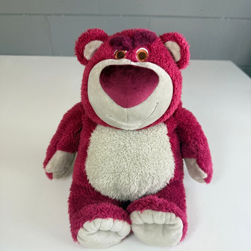 Disney Pixar Toy Story Lotso Huggin Bear Pink Plush Soft Stuffed Animal Toy